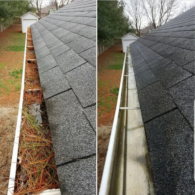 Debris Removal From Gutter System in Lancaster SC