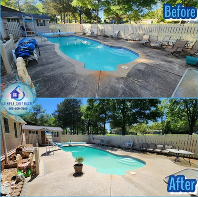 Pool Concrete Cleaning And Surface Restoration Services in Indian Land SC