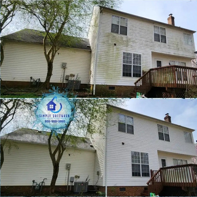 Soft Washing Exterior Home Surfaces For Cleanliness in Waxhaw NC